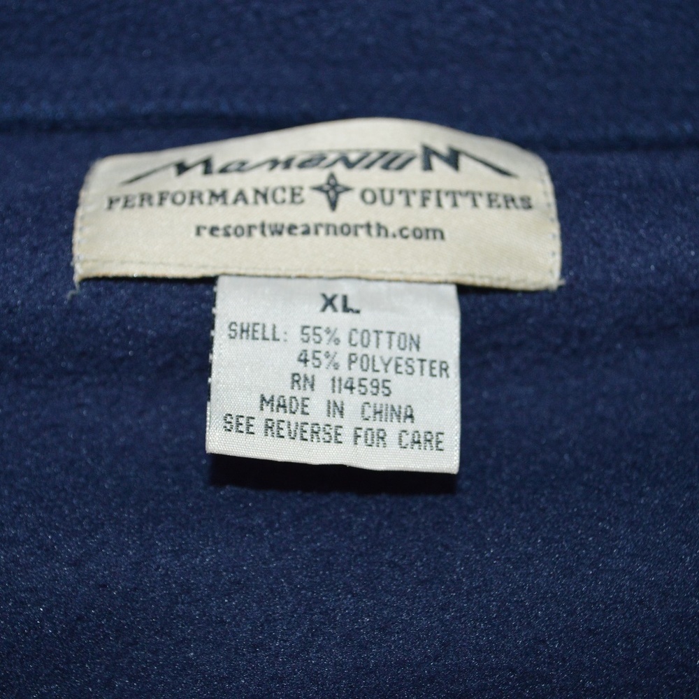 Woman's Size XL Navy Fleece Jacket - Picture 3 of 6